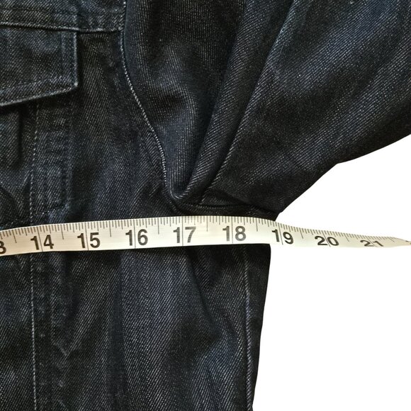 Banana Republic Dark Wash Denim Jacket Size M - Picture 2 of 6